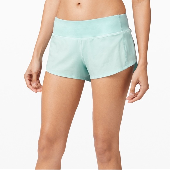 last chance!!! NWT lulu blue glow speed up shorts - Picture 5 of 6